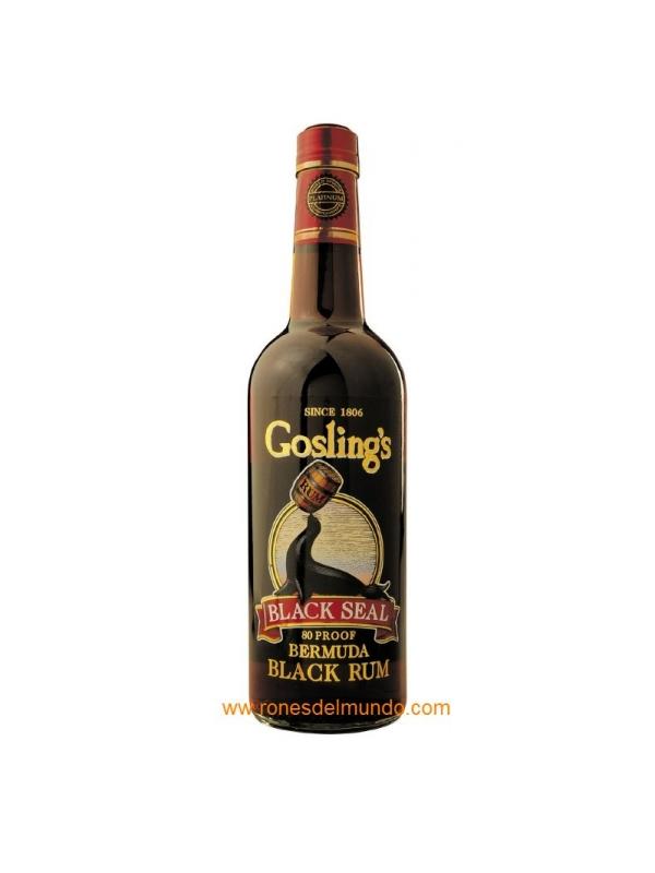 RON GOSLINGS BLACK SEAL - Esto es el más común de los embotellados de Gosling, un ron oscuro, 