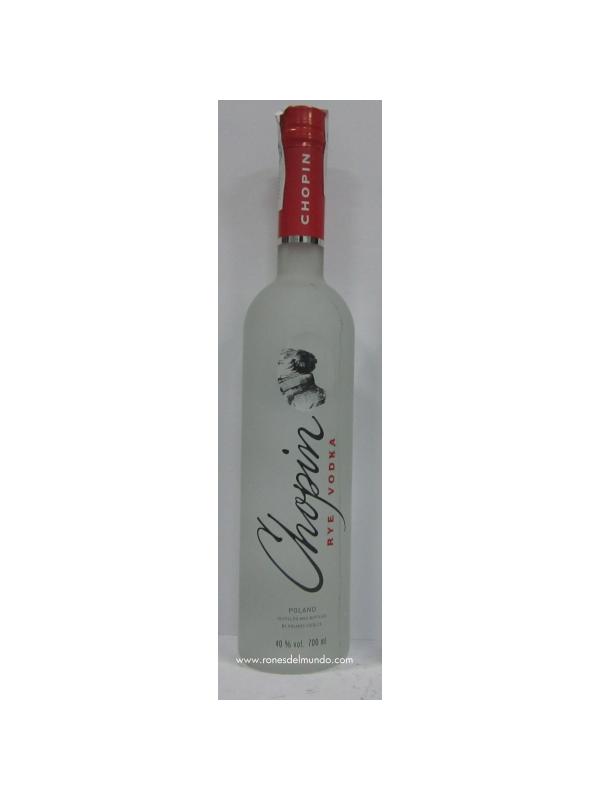 VODKA CHOPIN RYE - Vodka Polaco
El vodka Chopin Rye es extraordinariamente sedoso, con cuerpo medio, un rico, acabado equilibrado y un toque de especias animado. Claro con aromas sutiles de masa de centeno seguimiento, se trata de un vodka elegante, artesanal para degustar cócteles y superiores.